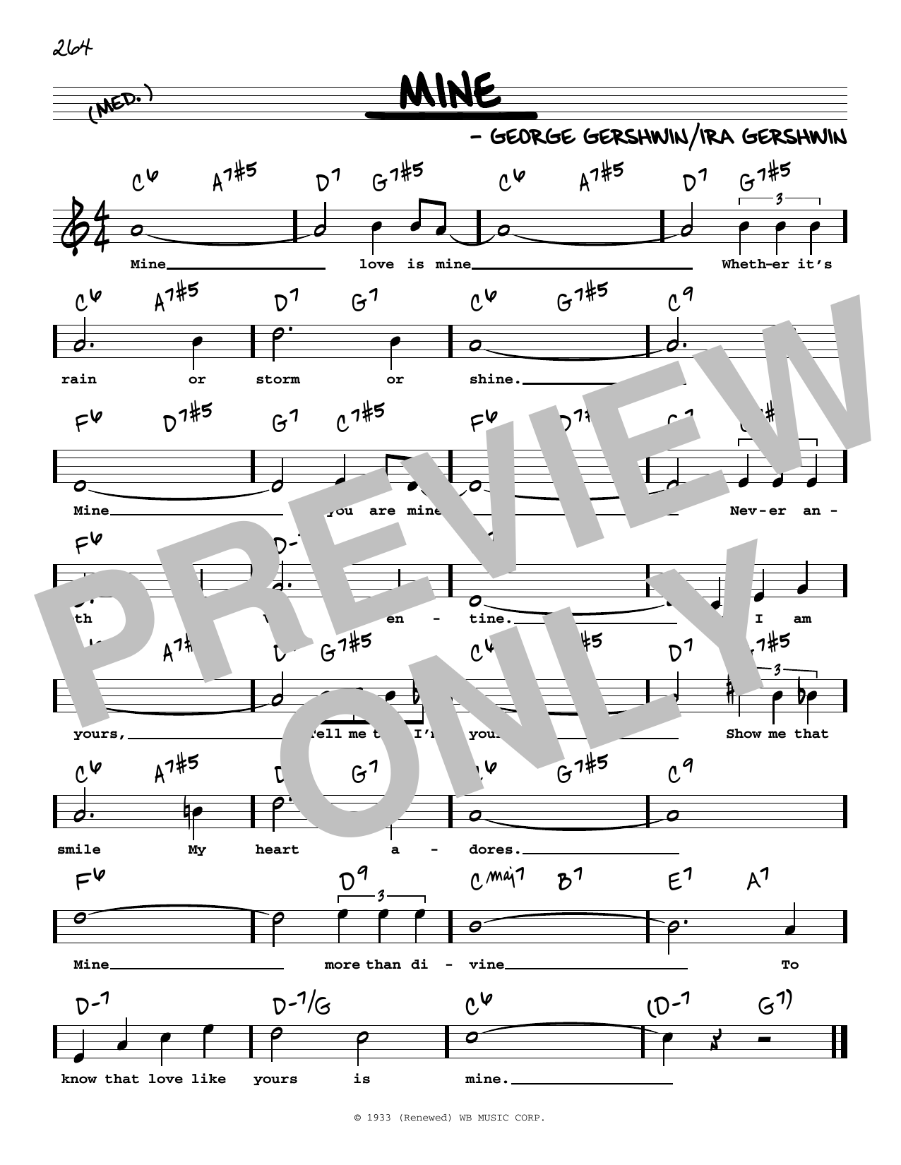 Produktbild zu: Mine (High Voice) (from Let 'Em Eat Cake)