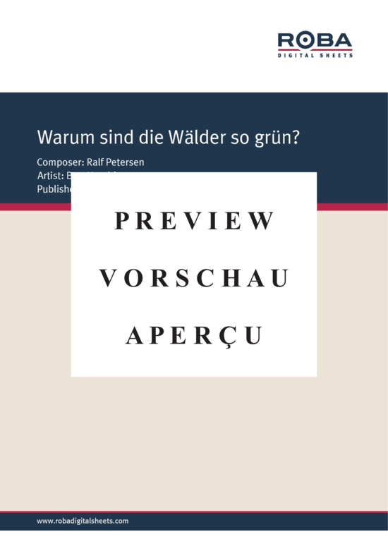 Product gallery: Page 2 of 4 Warum sind die Wälder so grün? , , Piano and Voice