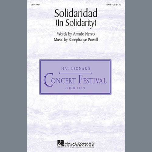 cover: Solidaridad (In Solidarity), Rosephanye Powell, Chor