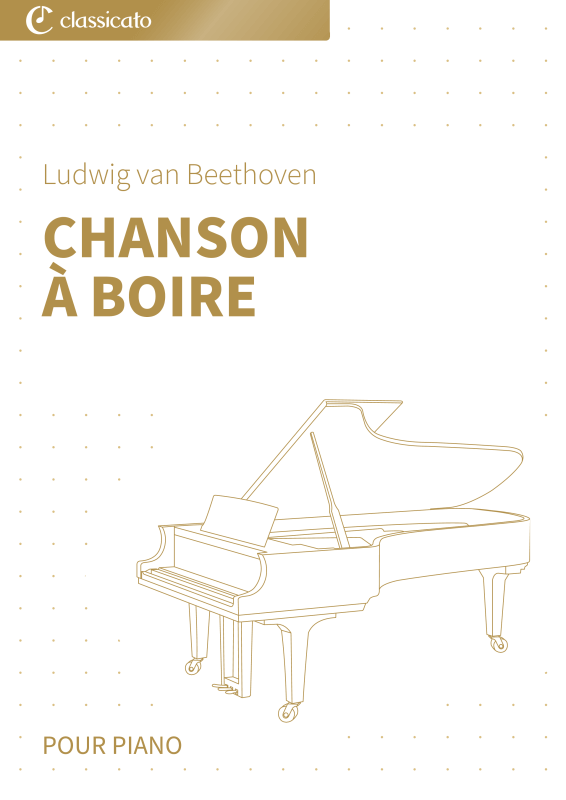 Produktbild zu: Chanson à boire - WoO 109 simplifié en do majeur - joyeux, léger et facile à apprendreLudwig van Beethoven