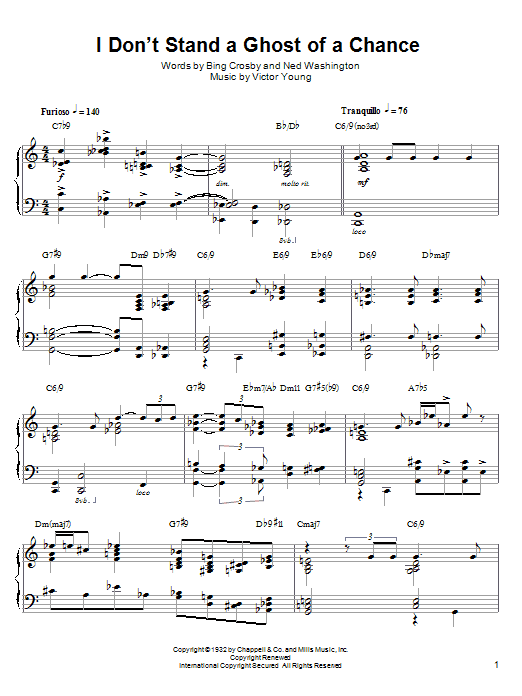 Product gallery: Page 1 of 1 I Don't Stand A Ghost Of A Chance, Lennie Tristano