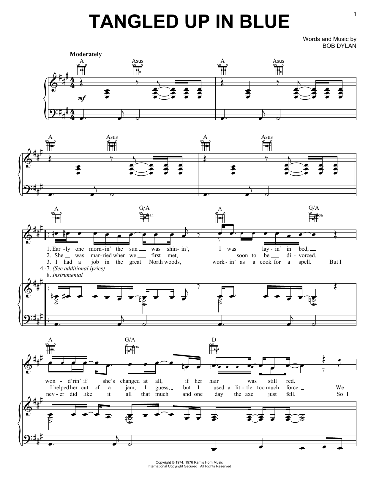 Produktbild zu: Tangled Up In Blue