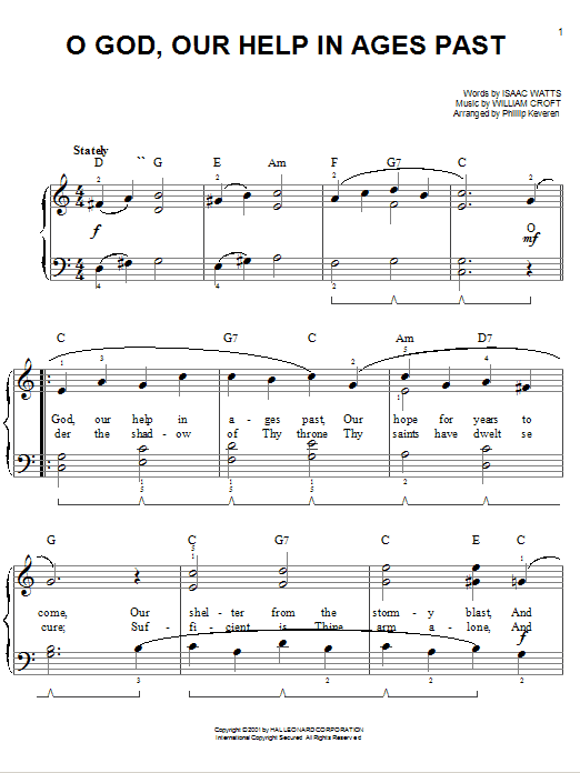 Product picture to: O God, Our Help In Ages Past (arr. Phillip Keveren)