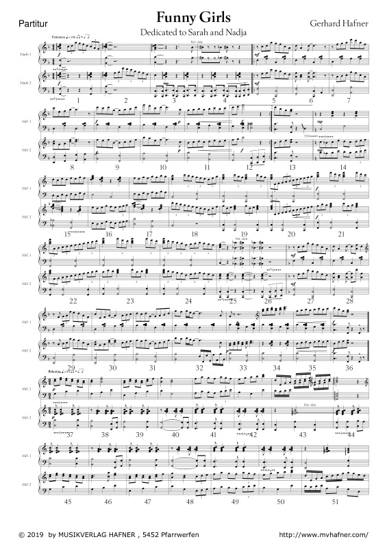 Product gallery: Page 1 of 11 Funny Girls, , (Harp duet)