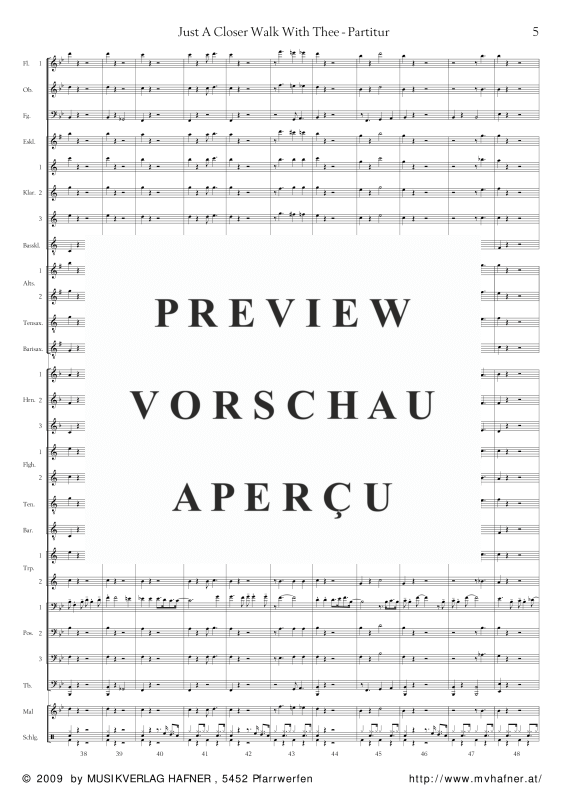 Product gallery: Page 9 of 11 Just A Closer Walk With Thee, , (large wind orchestra)