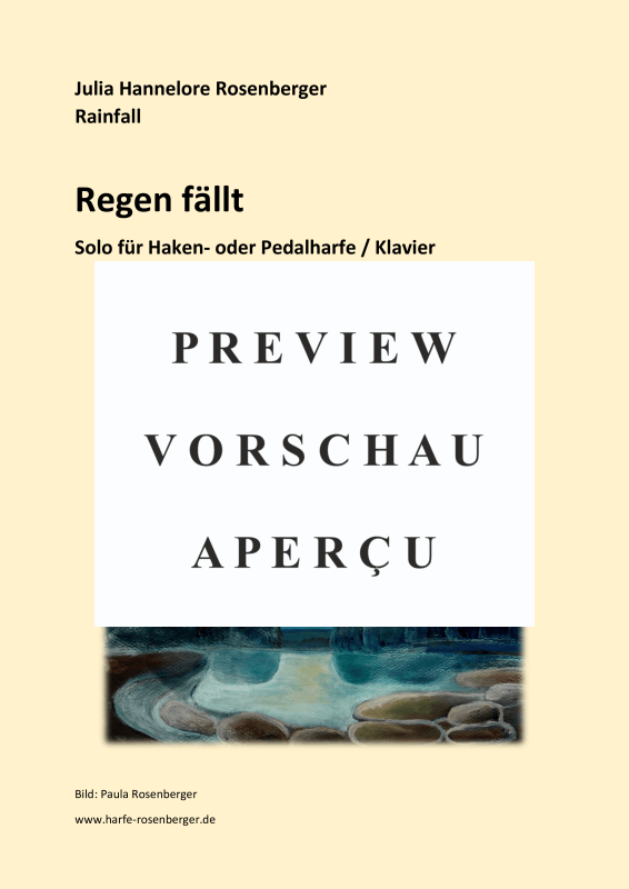 gallery: Regen fällt, , (solo for hook or pedal harp / piano)
