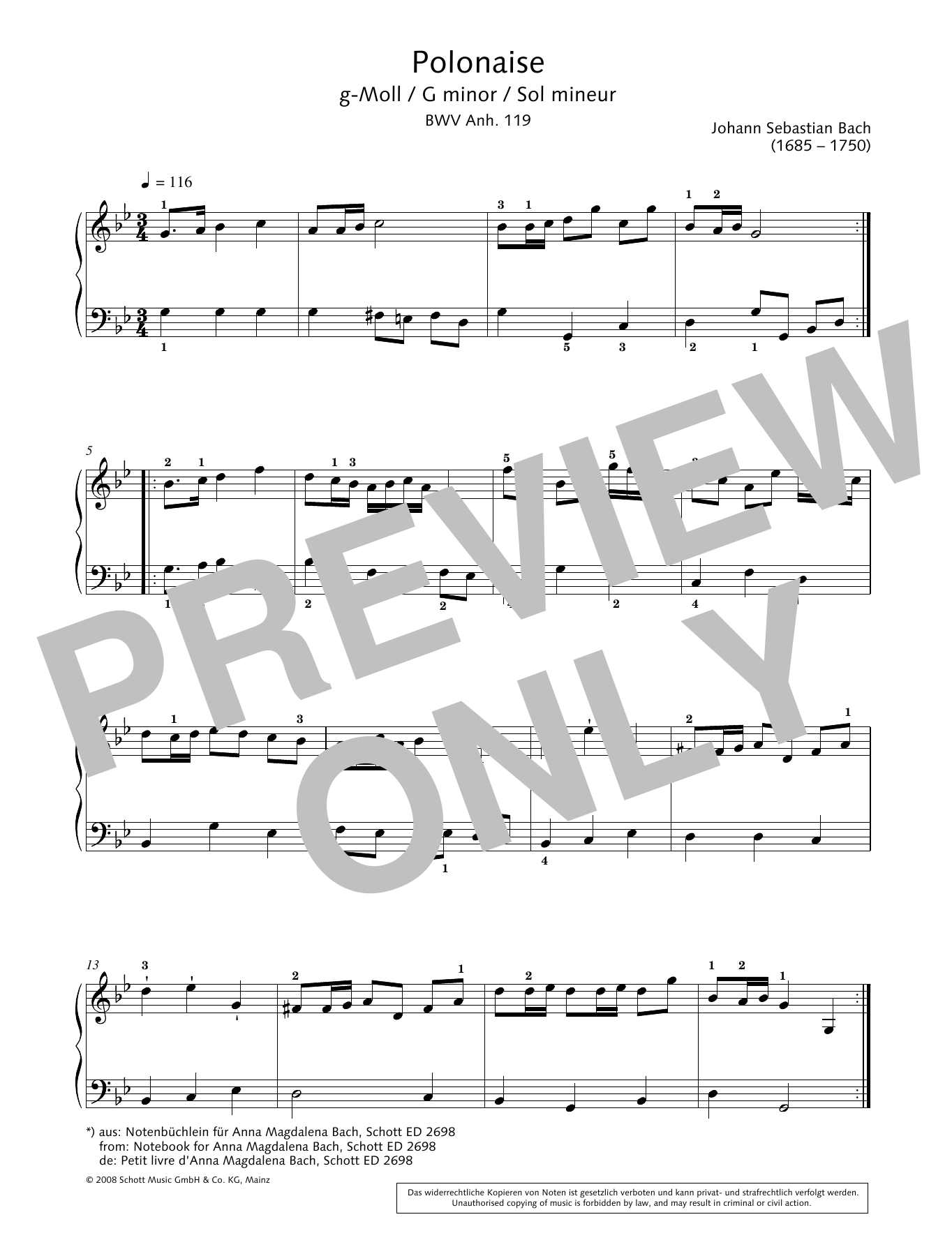 Product gallery: Page 1 of 1 Polonaise in G minor, Hans-Gunter Heumann