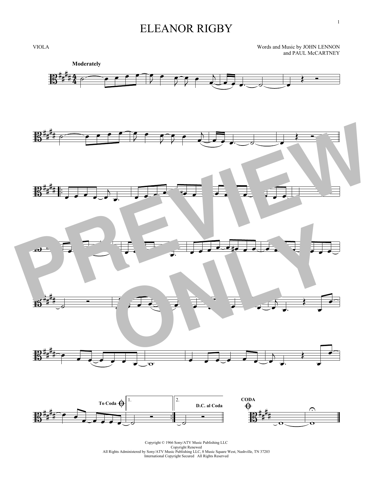 Product gallery: Page 1 of 1 Eleanor Rigby, The Beatles