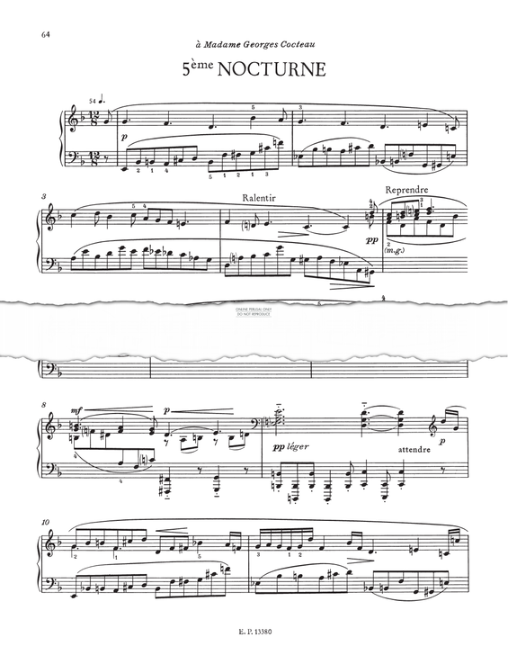 Produktgalerie: Seite 1 von 1 Nocturne No.5, Erik Satie, Klavier