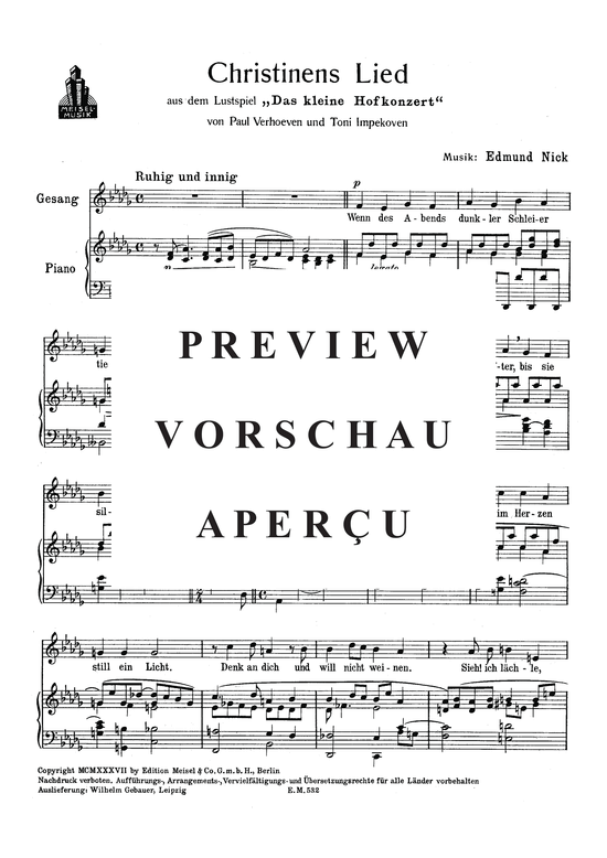 Produktgalerie: Seite 3 von 3 Christinens Lied, , Klavier und Gesang