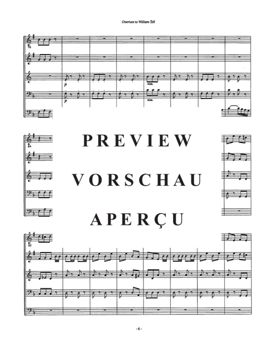 Produktgalerie: Seite 8 von 21 William Tell , , (Blechbläserquintett - Tuba Solo)