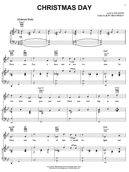 Product gallery: Page 1 of 1 Christmas Day, Bacharach & David