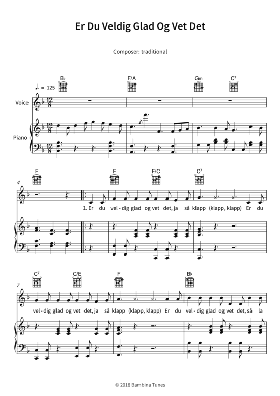 Produktbild zu: Er Du Veldig Glad Og Vet Dettraditional