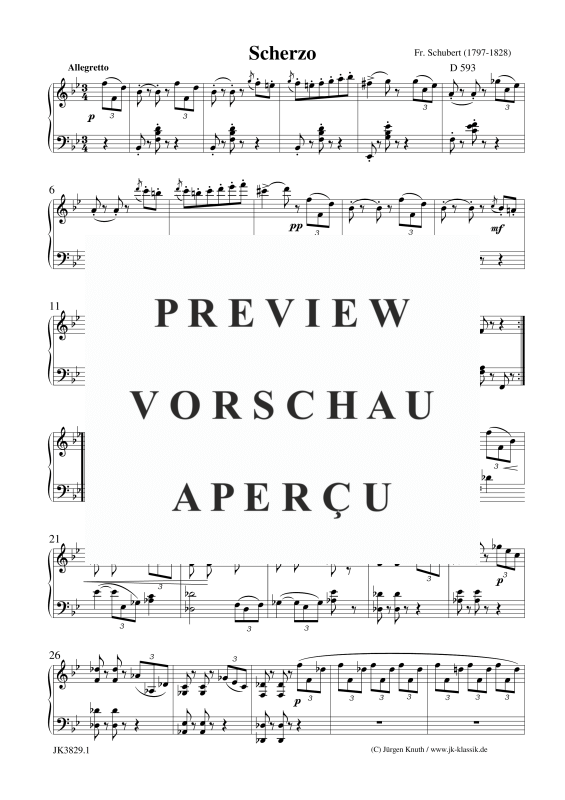 gallery: Scherzo D 593, , (Klavier Solo)
