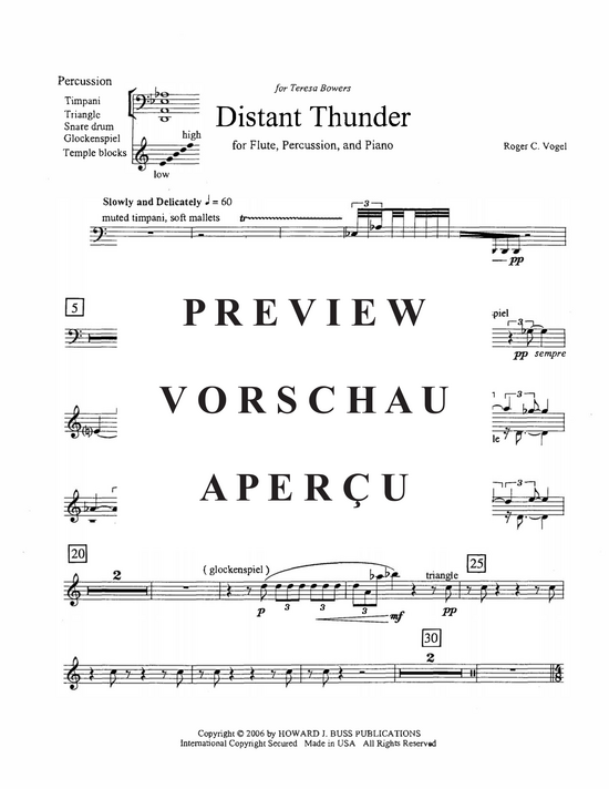 Product gallery: Page 16 of 17 Distant Thunder , , (flute, 1 percussion and piano)