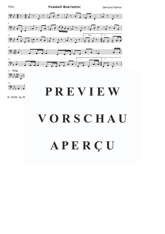 Product gallery: Page 10 of 11 Fussball-Boarischer, , (woodwind and brass)