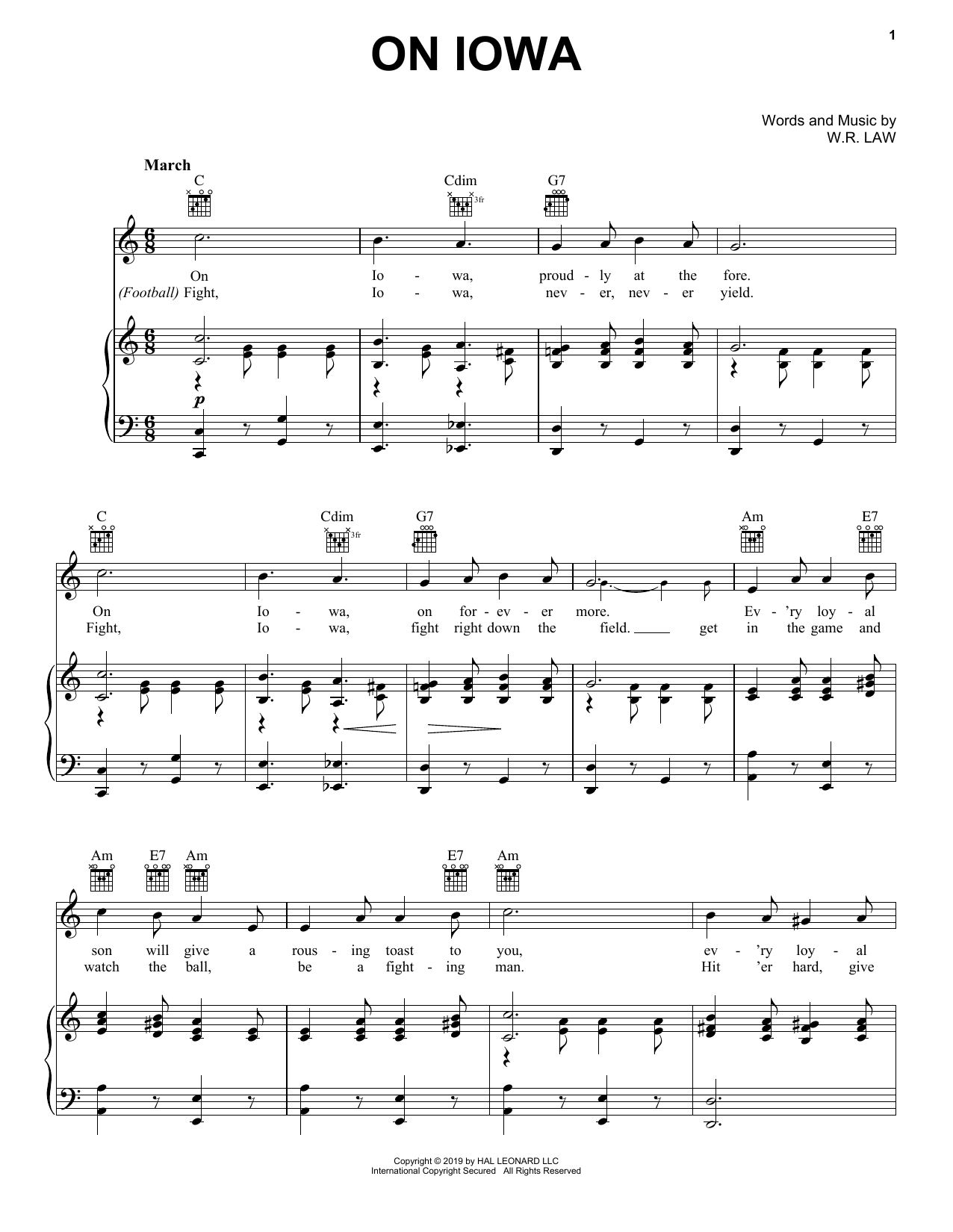 Produktgalerie: Seite 1 von 1 On Iowa, W.R. Law, Gesang, Gitarre, Klavier