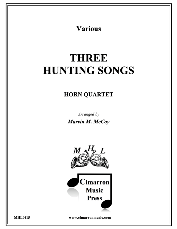 cover: Three Hunting Songs, , Horn Quartet