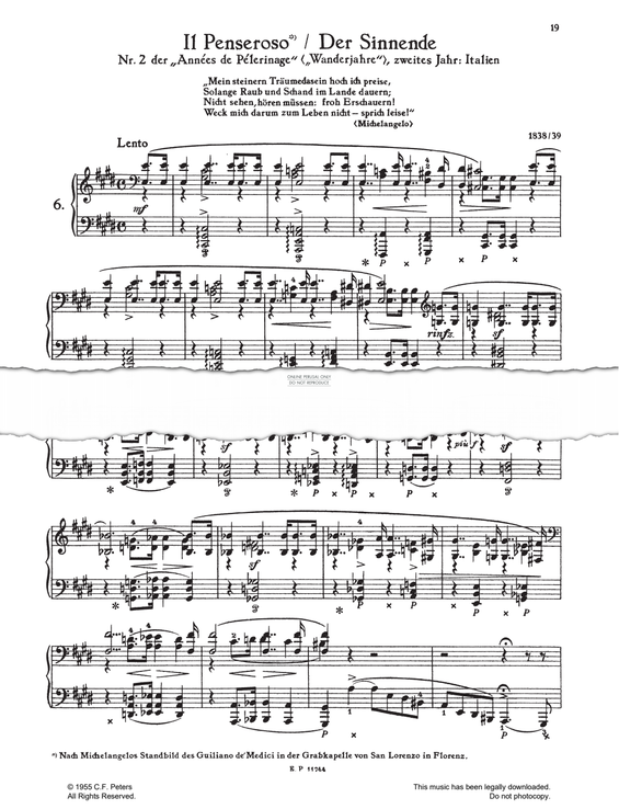 Produktgalerie: Seite 1 von 1 Il Penseroso - Der Sinnende, Franz Liszt, Klavier