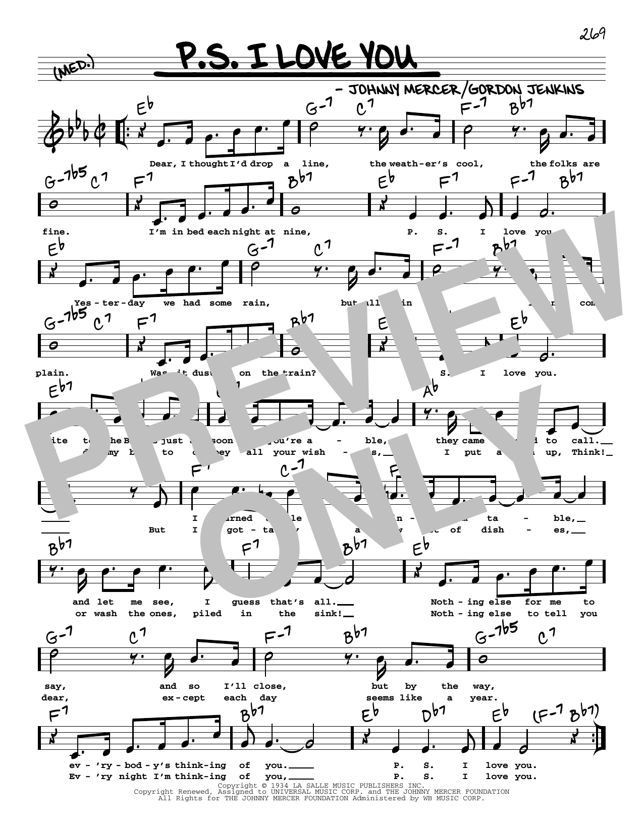 Product picture to: P.S. I Love You (arr. Robert Rawlins)
