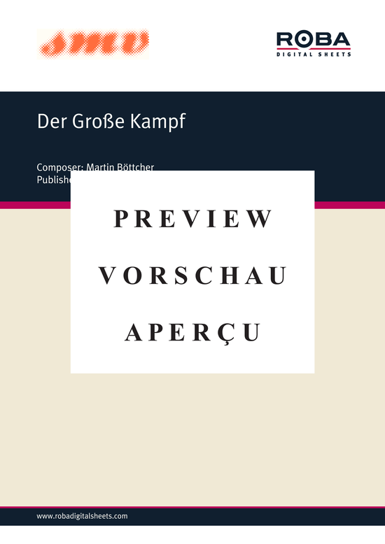 Product gallery: Page 2 of 3 Der Große Kampf , , Piano Solo