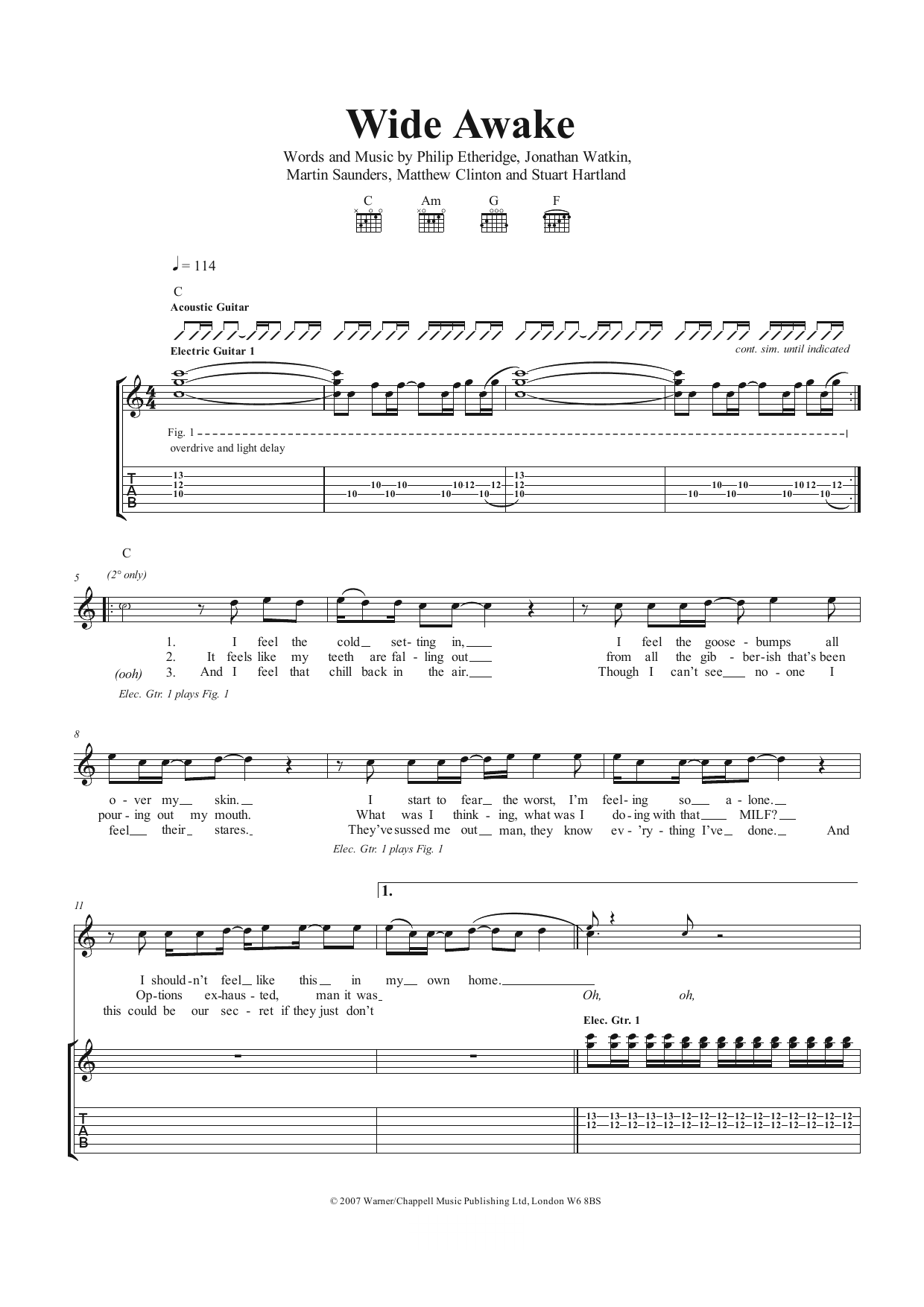 Produktgalerie: Seite 1 von 1 Wide Awake, The Twang, Gitarre