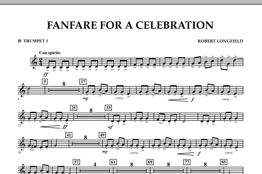 Produktgalerie: Seite 1 von 1 Fanfare For A Celebration - Bb Trumpet 1, Robert Longfield, Ensemble