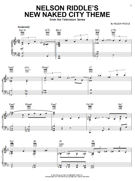 Product gallery: Page 1 of 1 Nelson Riddle's New Naked City Theme, Nelson Riddle