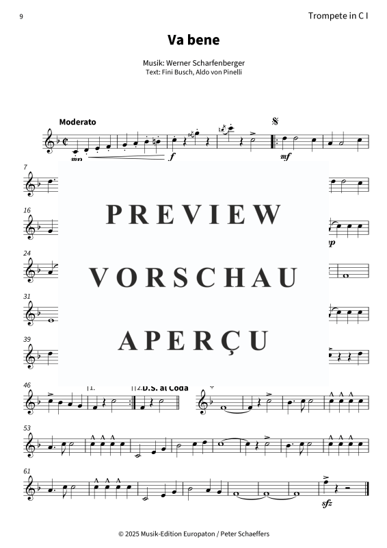 Produktgalerie: Seite 11 von 11 Va bene, Peter Kraus, (Blechbläserquintett)