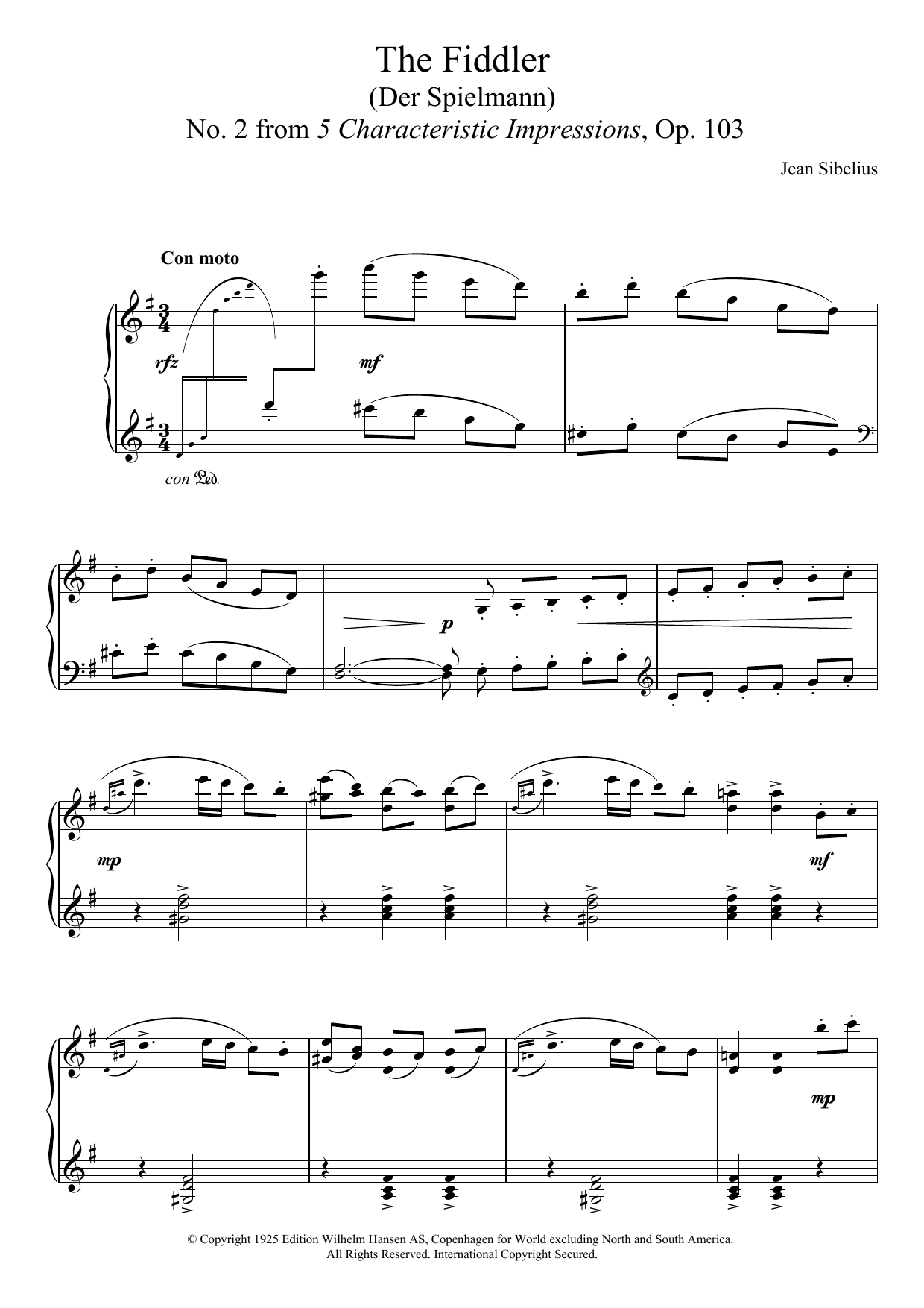 Product picture to: The Fiddler (From 5 Characteristic Impressions, Op.103)