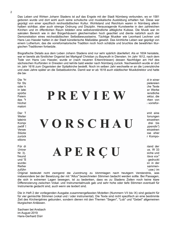 gallery: Harmoniae novae Heft 2, , Chor vierstimmig mit B.C.