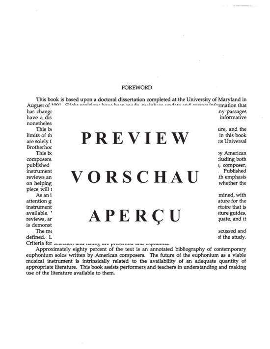 gallery: An Annotated Bibliography , , (Euphonium)