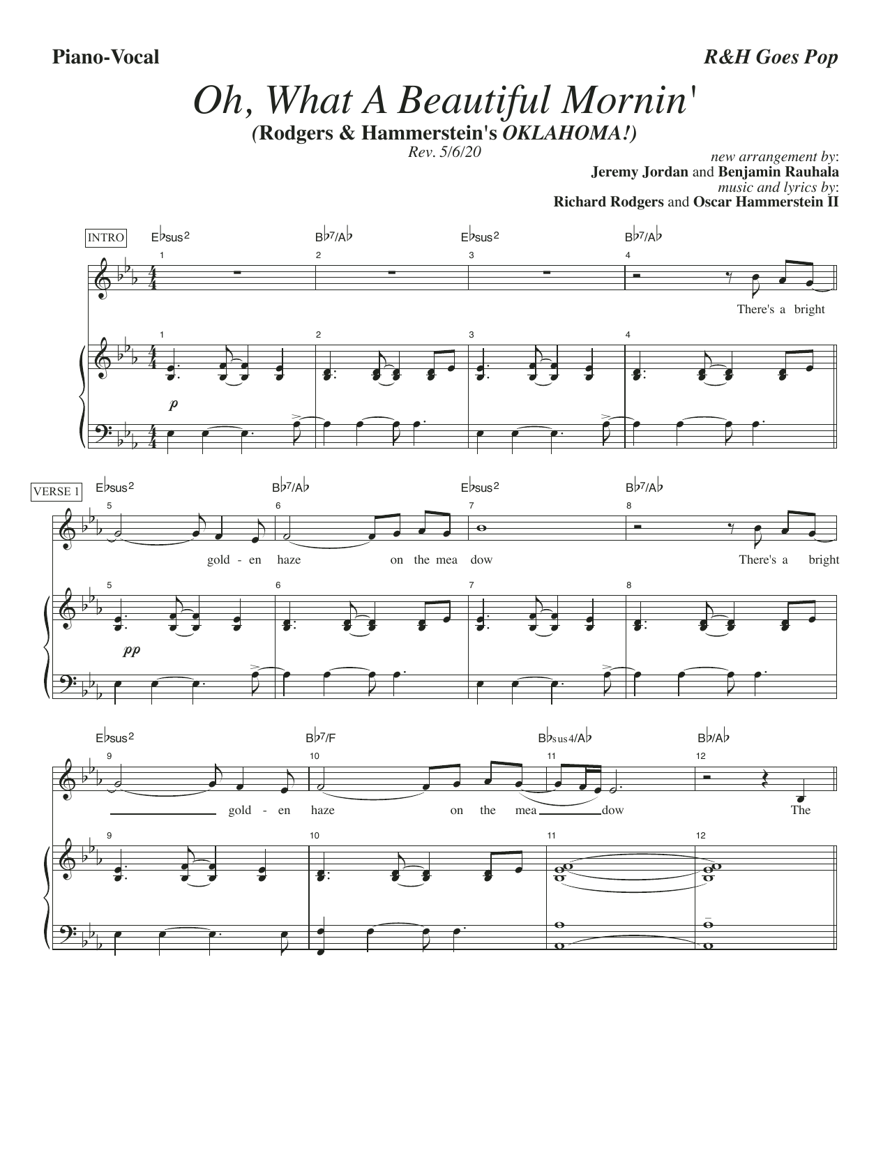 Produktbild zu: Oh, What A Beautiful Mornin' [R&H Goes Pop! version] (from Oklahoma!)