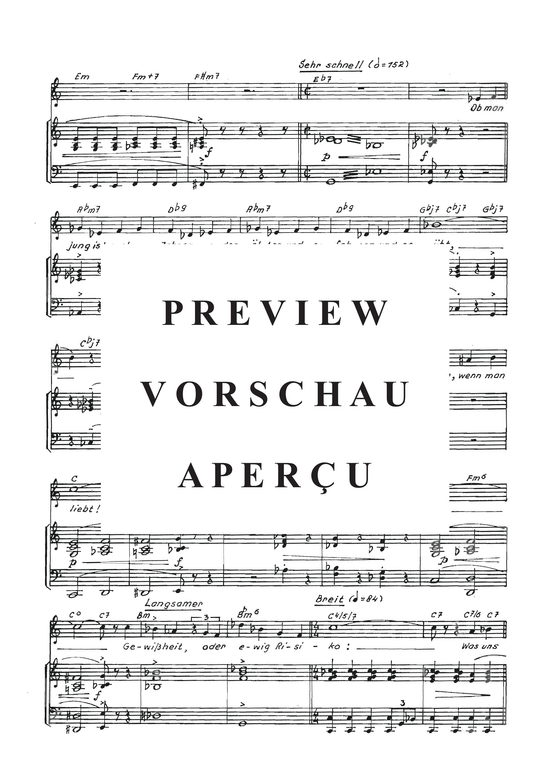 Product gallery: Page 13 of 21 6 Melodien aus dem Musical Casanova , , Piano and Voice