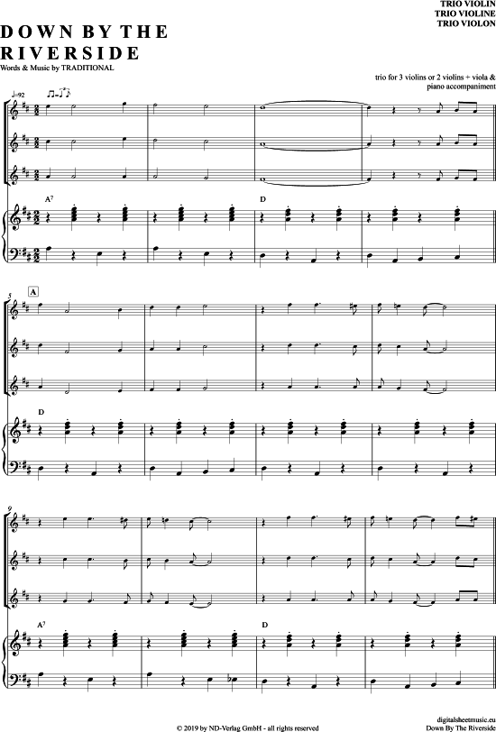 Product picture to: Down By The Riverside Traditional