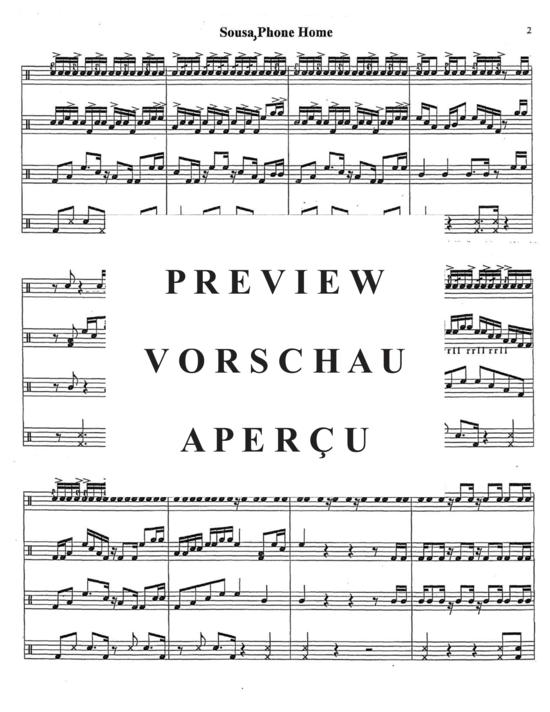 Produktgalerie: Seite 13 von 21 Sousa, Phone Home! , , (Sousaphon/Tuba Duett + opt. Percussion)