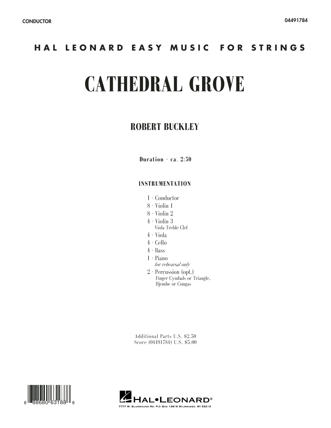 Product picture to: Cathedral Grove - Conductor Score (Full Score)