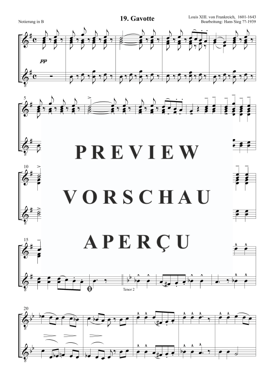 Produktgalerie: Seite 5 von 7 Gavotte, , Posaunenchor