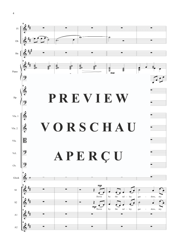 Produktgalerie: Seite 7 von 11 Four Irish songs, , Frauenchor SSAA und kleinem Orchester