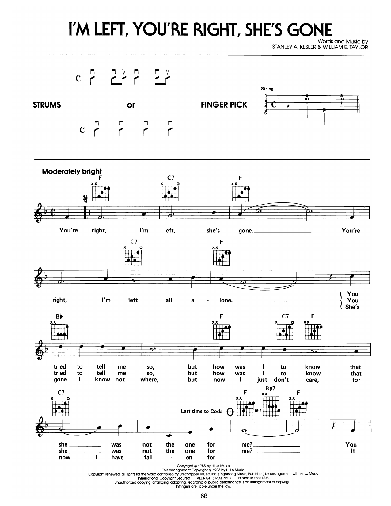 Produktgalerie: Seite 1 von 1 I'm Left, You're Right, She's Gone, Elvis Presley, Gitarre