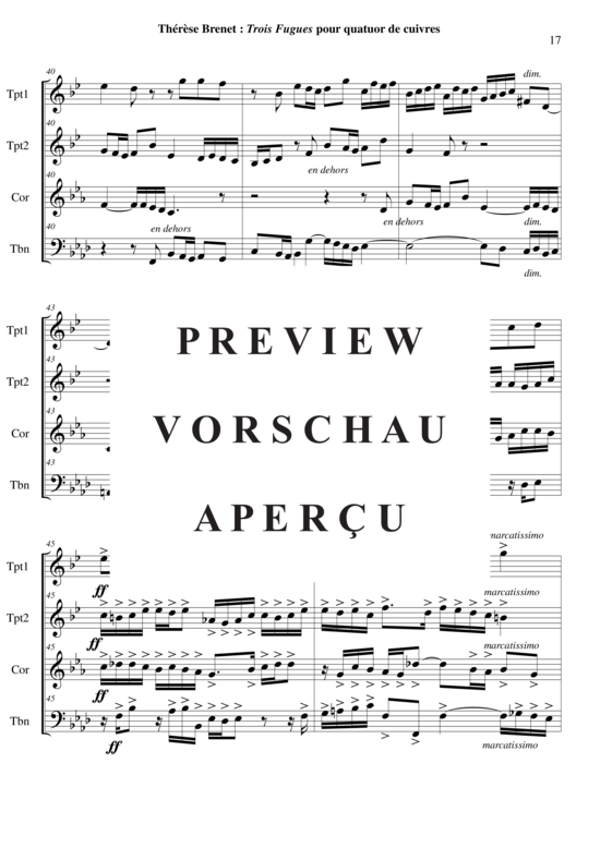 Produktgalerie: Seite 18 von 21 Drei Fugen , , (Blechbläserquartett)