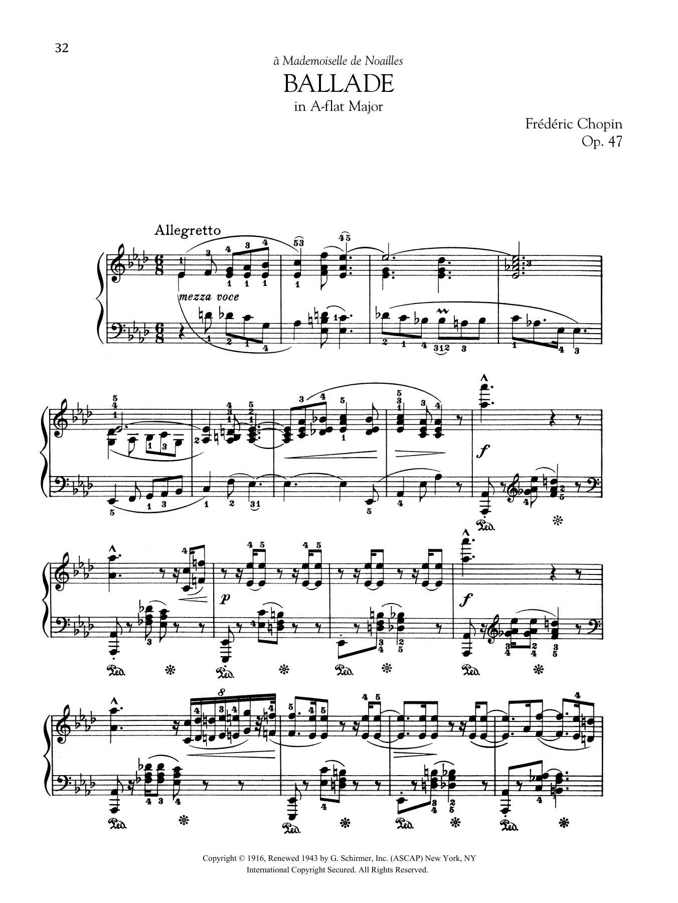 Product gallery: Page 1 of 1 Ballade in A-flat Major, Op. 47, Frédéric Chopin