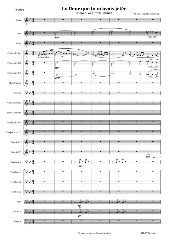 Produktbild zu: Blumenlied (aus Carmen)Georges Bizet
