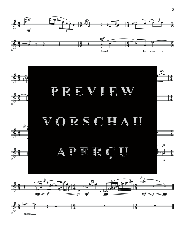 Produktgalerie: Seite 7 von 11 Five Poems of Emily Dickinson, , (Gesang und Klarinette)