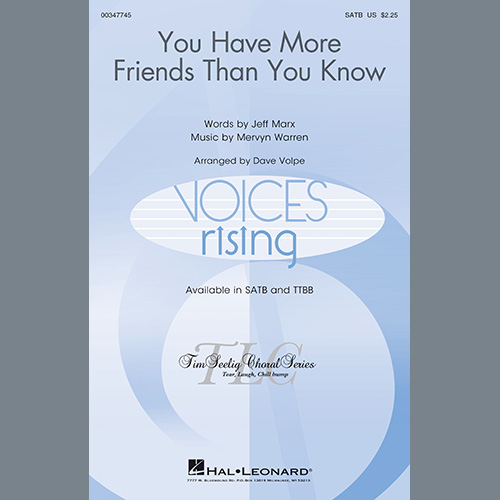 cover: You Have More Friends Than You Know (arr. Dave Volpe), Jeff Marx and Mervyn Warren, Chor