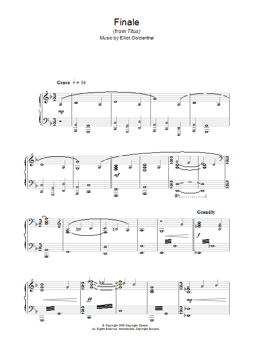 Produktbild zu: Finale (from Titus)