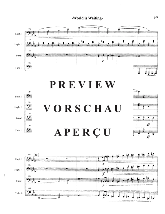 Product gallery: Page 9 of 21 World is Waiting for the Sunrise , , (Tuba Quartett EETT)