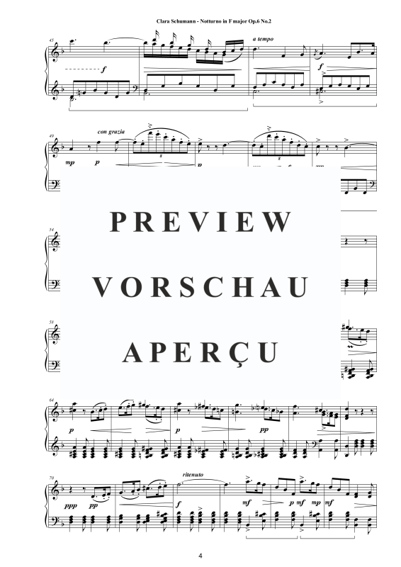 Product gallery: Page 5 of 8 Notturno in F-Dur Op. 6 No. 2, , Solo Piano