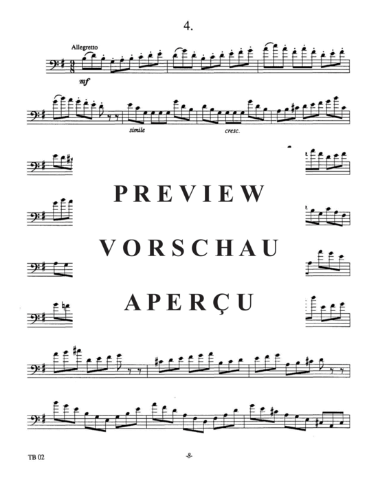 Product gallery: Page 12 of 21 Etudes for Euphonium, Vol. 2 , , (Euphonium Solo)