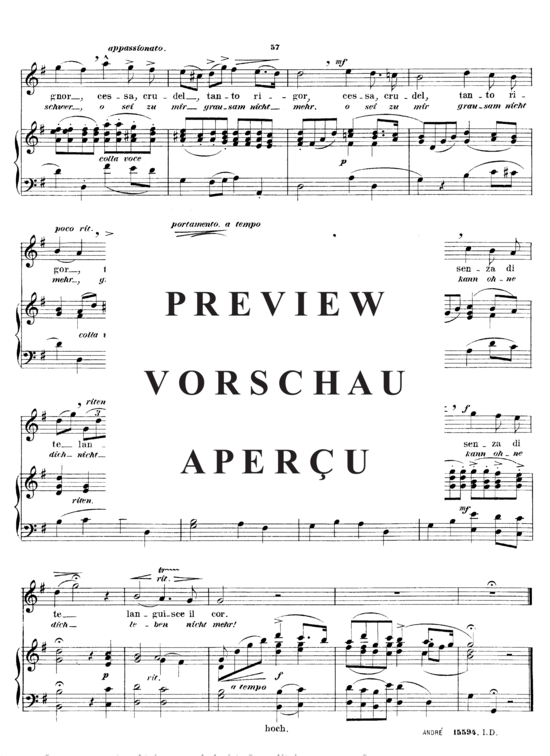 Product gallery: Page 3 of 3 Caro mio ben, Sieber Ferdinand, High Voice and Piano